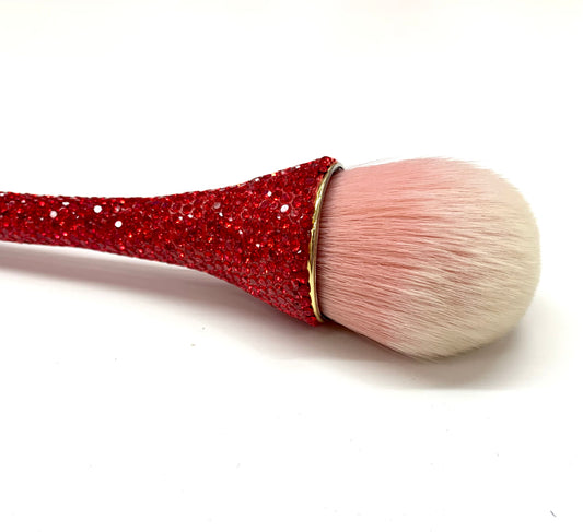 Make up brush. Red