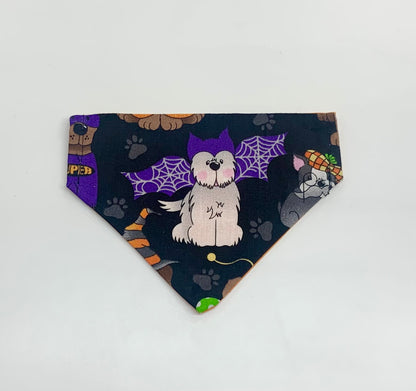 Handmade halloween dog bandana