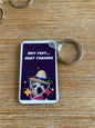 Funny pet theme keychain for the pawrents