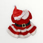 Cute santa dog dress with buckle.