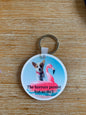 Funny pet theme keychain for the pawrents