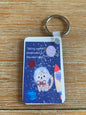 Funny pet theme keychain for the pawrents