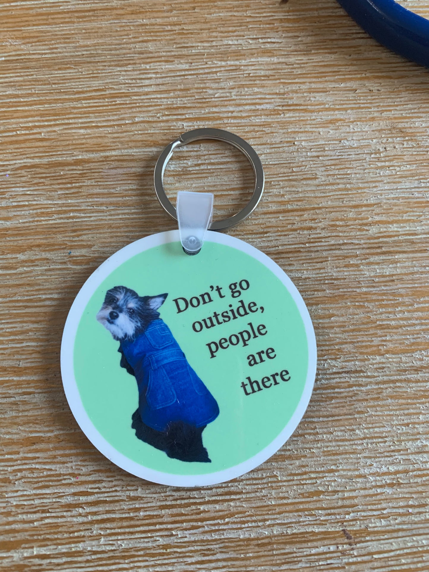 Funny pet theme keychain for the pawrents