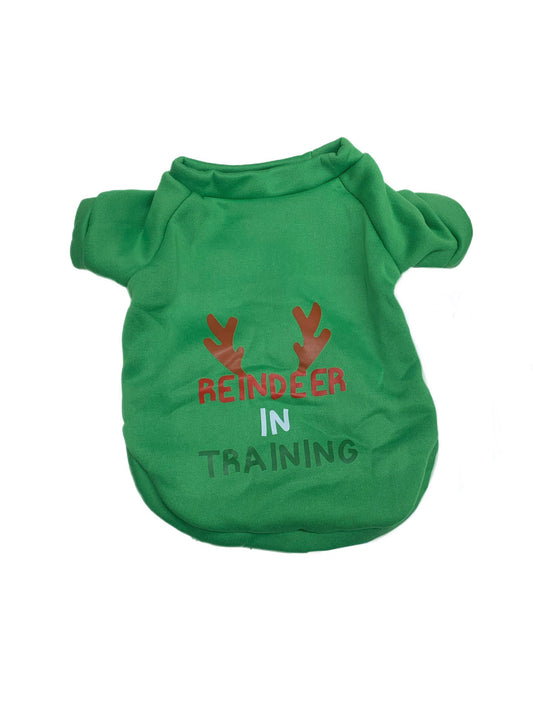 Reindeer in training Christmas dog shirt