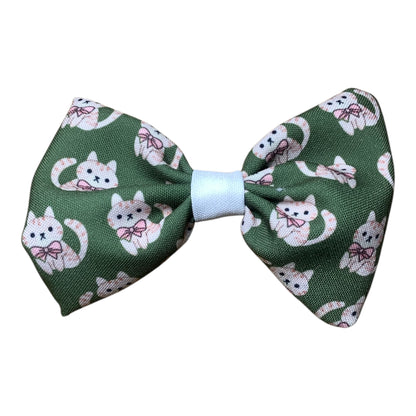 Handcrafted cat bowtie. Exclusive design.