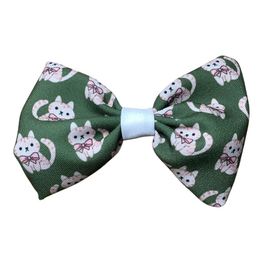 Handcrafted cat bowtie. Exclusive design.