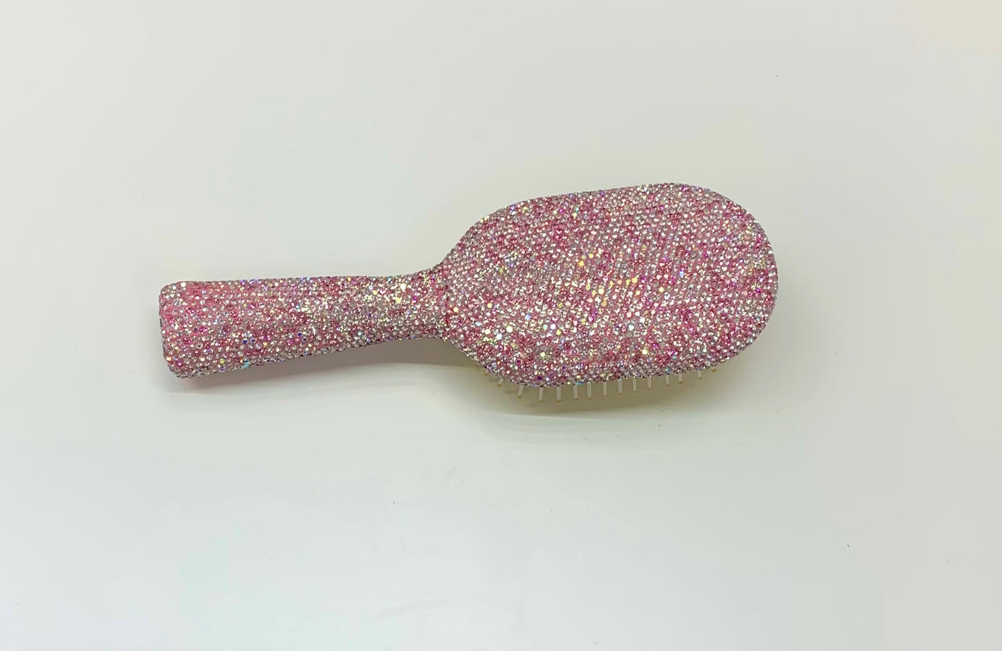 Large Rhinestone Hairbrush.  Pink