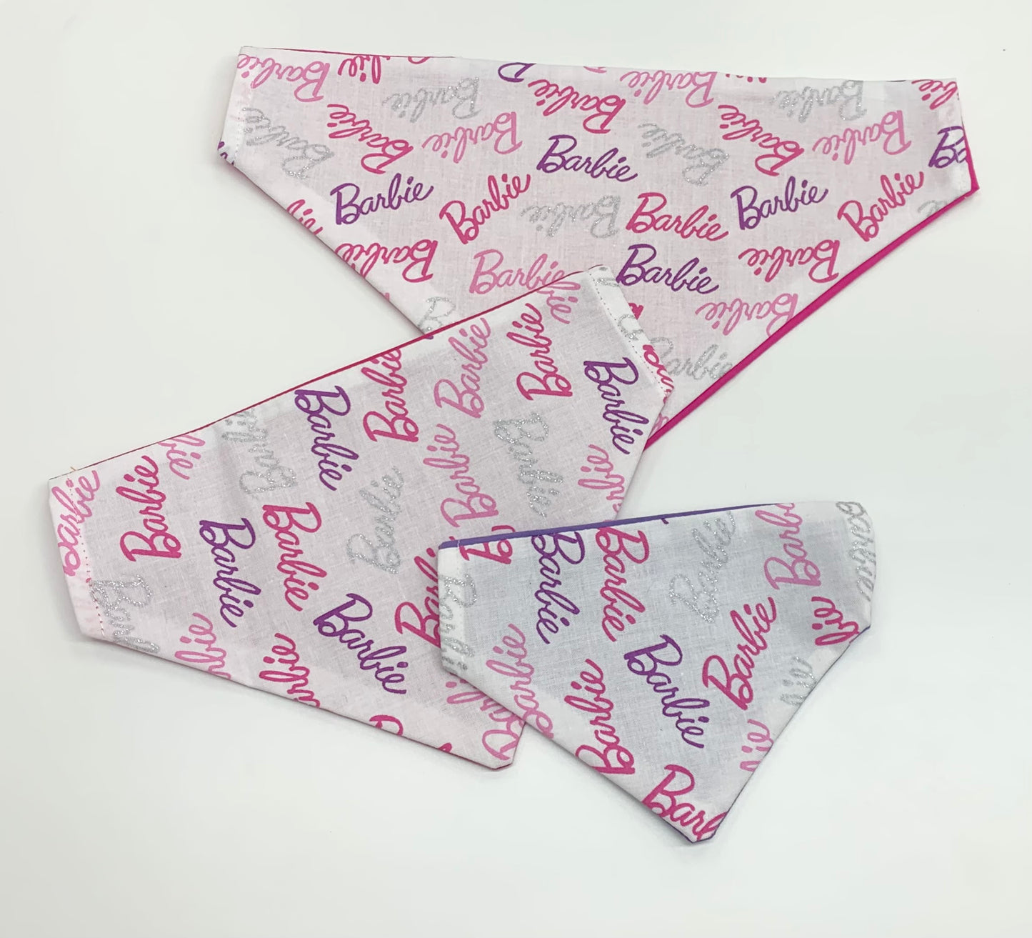 Handmade Barbie dog bandana 100% cotton, made in Las Vegas, NV