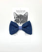 Dog Bowtie denim handmade cat bowtie