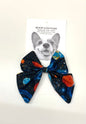 Oversized handmade dog bowtie planets