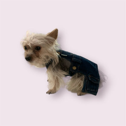 denim overall pants for dogs and cats