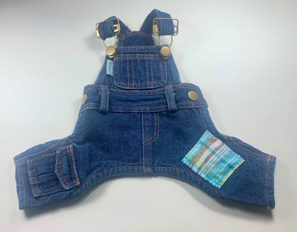 Cool denim overall for dogs and cats