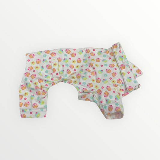 Dog pajama. Cute cupcake designs