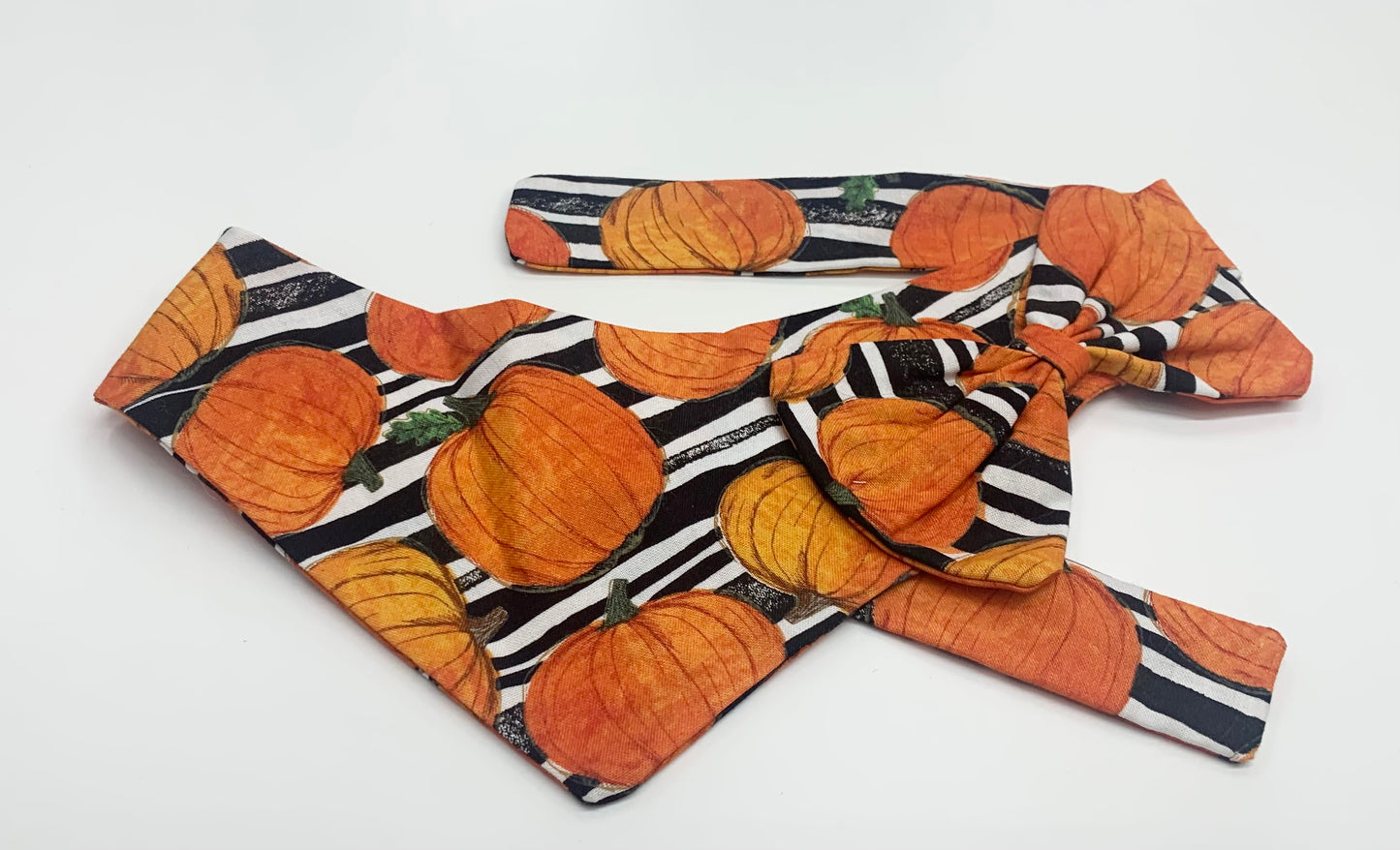 Pumpkin dog bandana - Halloween Dog Bandana with Pumpkins