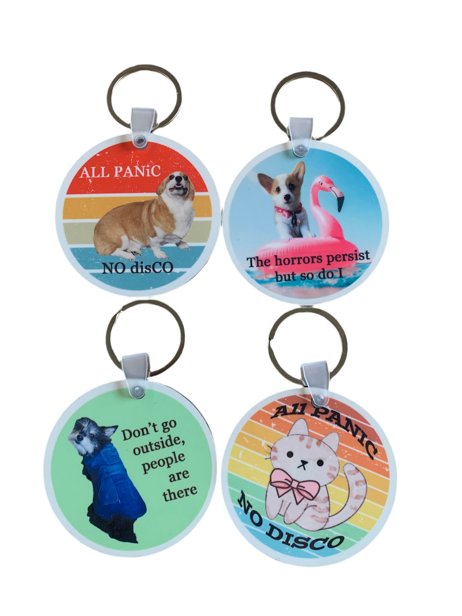 Funny dog keychain