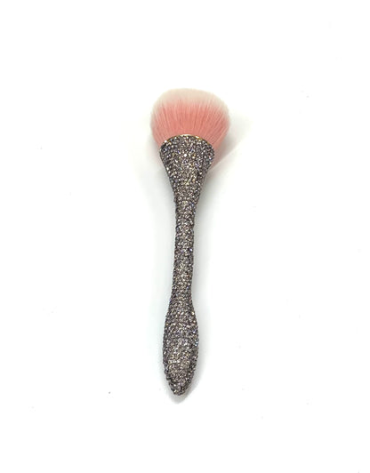 Make up brush. Dark silver