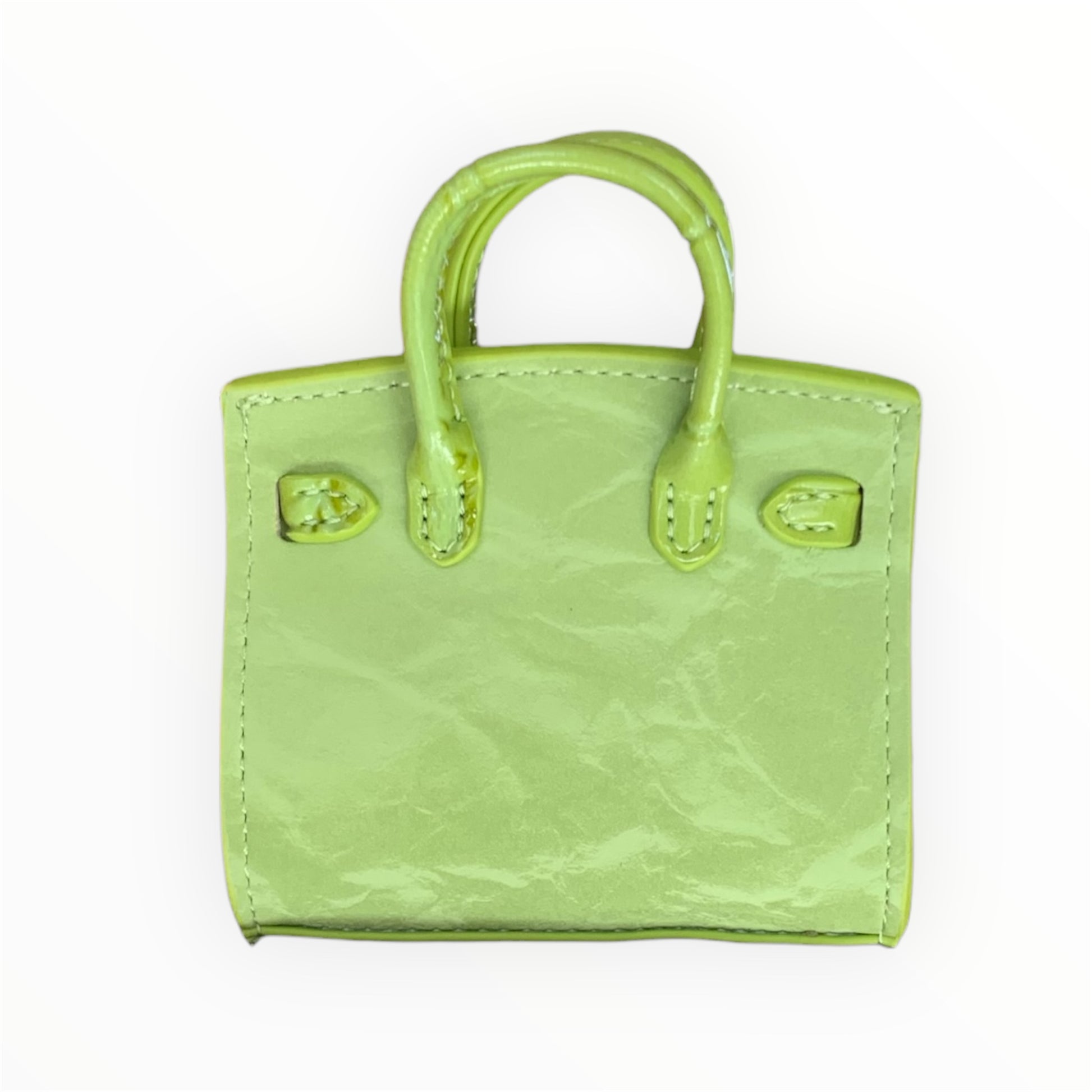 Green poopy bag holder for outings and walks with your dog. 