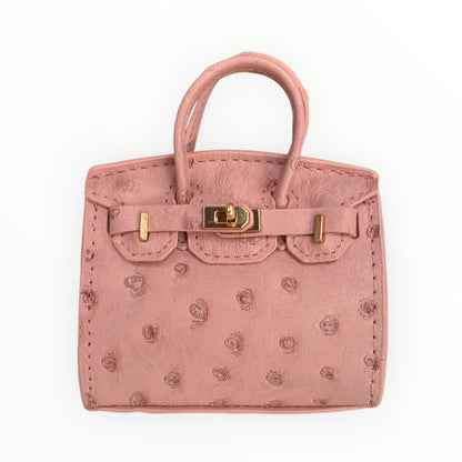 Pink poopy bag holder handbag for dog. walk outings